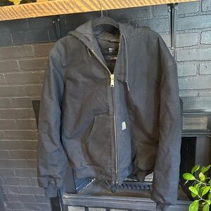 Carhartt Men's Black Hooded Winter Jacket